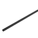 Tringle &agrave; rideau L. 150 cm en m&eacute;tal noir blanc