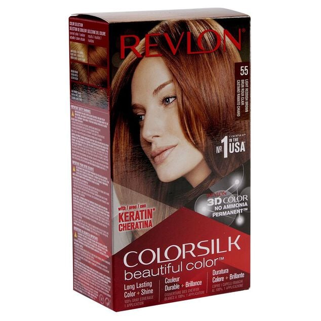 Coloration cheveux  Brun roux Keratine 55 Revlon