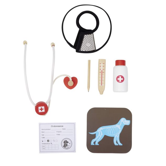 Mallette de jeu v&eacute;t&eacute;rinaire 7 pi&egrave;ces