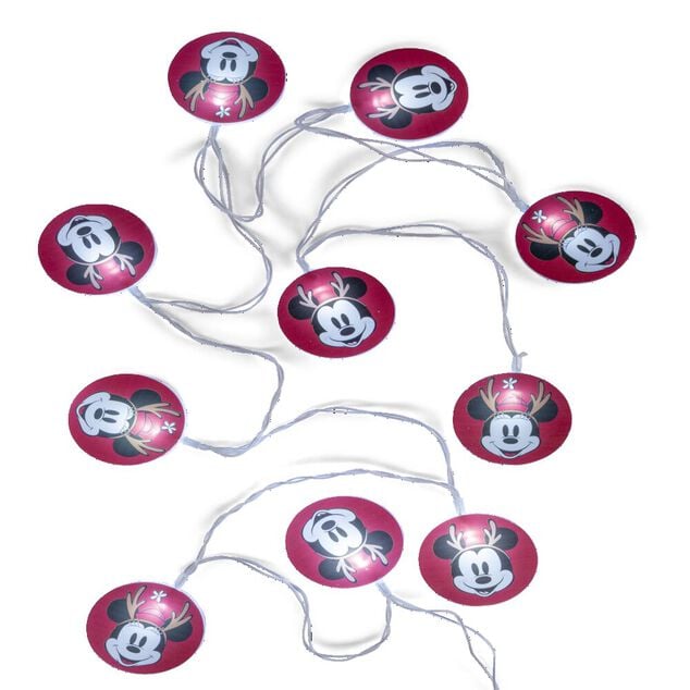 Guirlande Disney Mickey 10LED blanc froid 1,35m