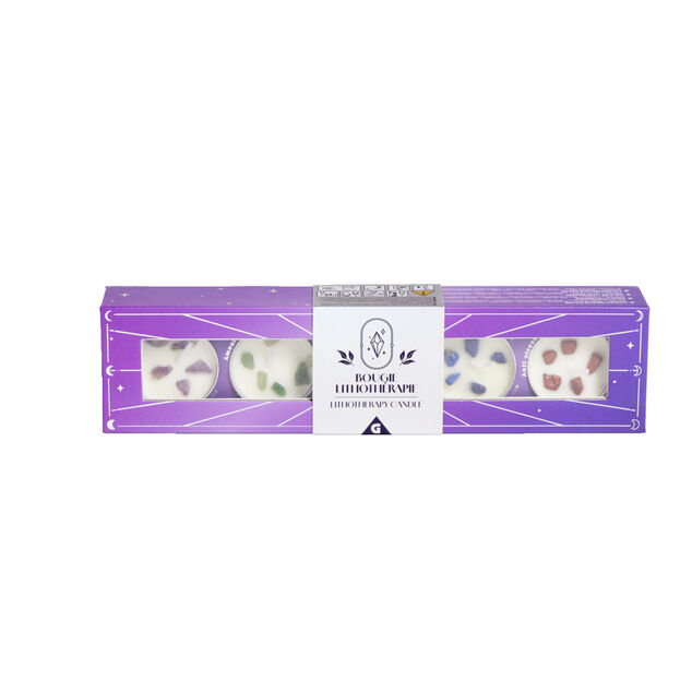 Coffret de 5 bougies chauffe plat lithoth&eacute;rapie