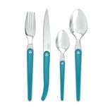 Ménagère Laguiole Evolution 16 pièces turquoise