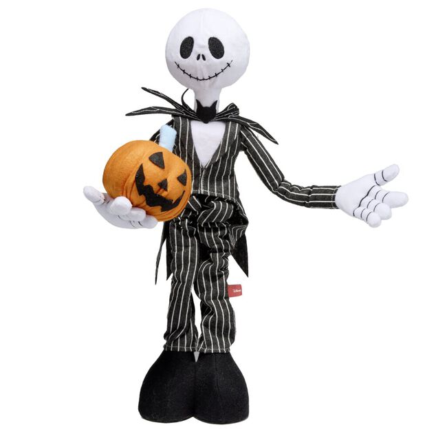 Figurine &agrave; poser Halloween Disney Mr Jack jambes extensibles H68cm (2 mod&egrave;les)