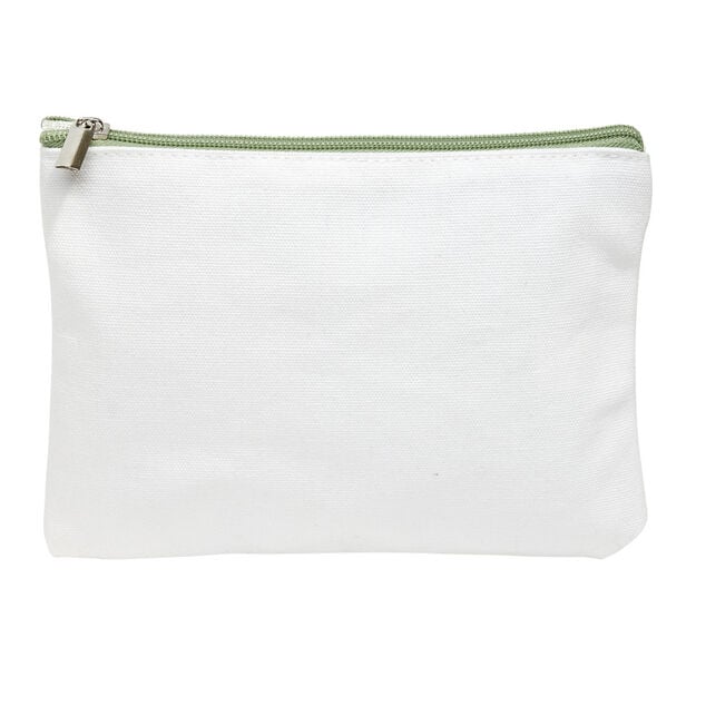 Trousse cosm&eacute;tique en plastique blanc 16x22xH16cm