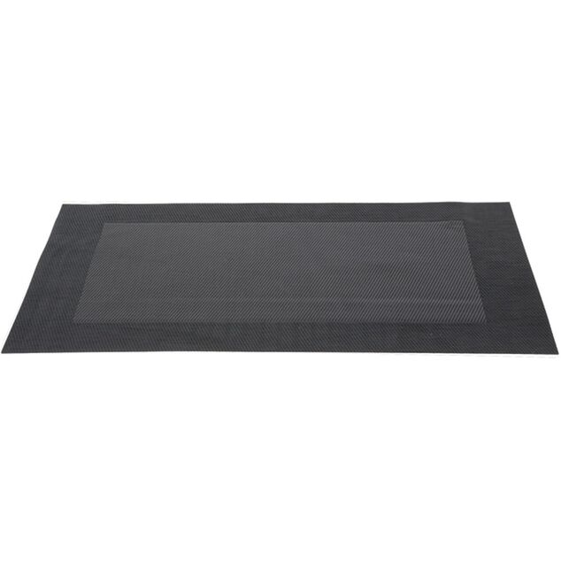 Set de table rectangulaire pvc uni noir