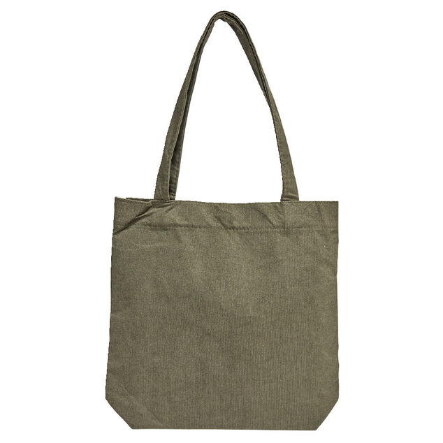 Tote bag velours c&ocirc;tel&eacute; 34x8xH32cm (3 mod&egrave;les)