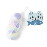 Lot de 3 balles pour chat en plastique multicolore Ø4cm