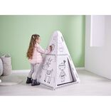 Tipi &agrave; colorier carton blanc