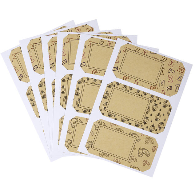 &Eacute;tiquette cadeau autocollante x3