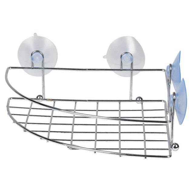 Serviteur de douche d'angle &agrave; ventouse