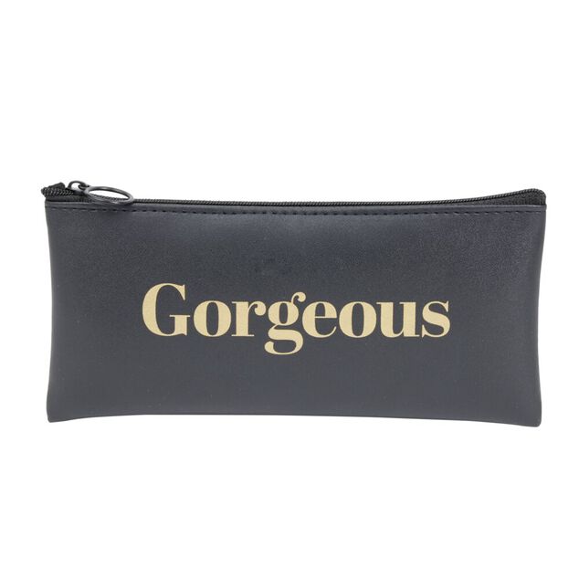 Trousse de maquillage &agrave; message noir