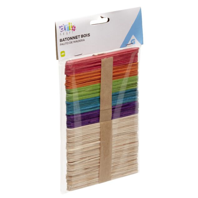 Bâtonnets en bois x80