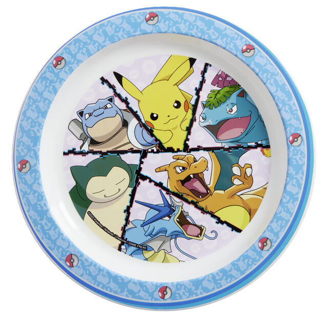 Assiette plate enfant Pok&eacute;mon plastique &Oslash;22cm