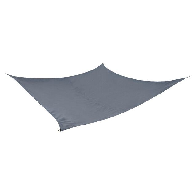 Voile d'ombrage carr&eacute; Wind gris anthracite 5 x 5 m