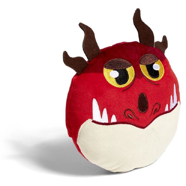 Coussin t&ecirc;te de dragon &Oslash;16cm polyester 8 mod&egrave;les