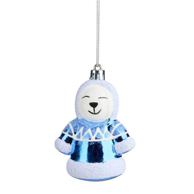 Personnage de No&euml;l bor&eacute;al &agrave; suspendre H8,5cm (4 mod&egrave;les)