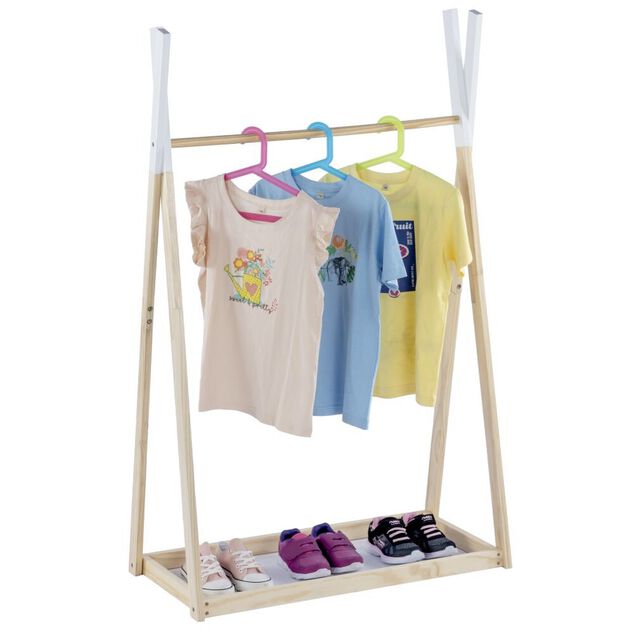 Penderie enfant en bois 78,5x39xH126cm