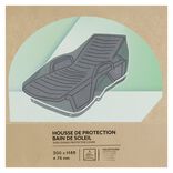 Housse de protection bain de soleil noir 200x75xH40cm