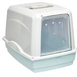 Bac à litière pour chat dôme avec couvercle et filtre 54x39xH34,5cm (2 modèles)