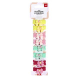 Lot de 8 &eacute;lastiques pour cheveux avec d&eacute;coration