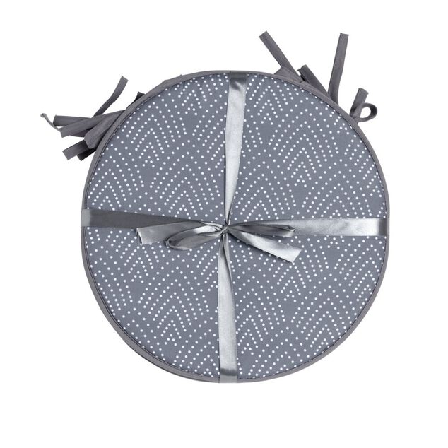 Galette de chaise ronde x4 avec motif Ø38cm (4 modèles)