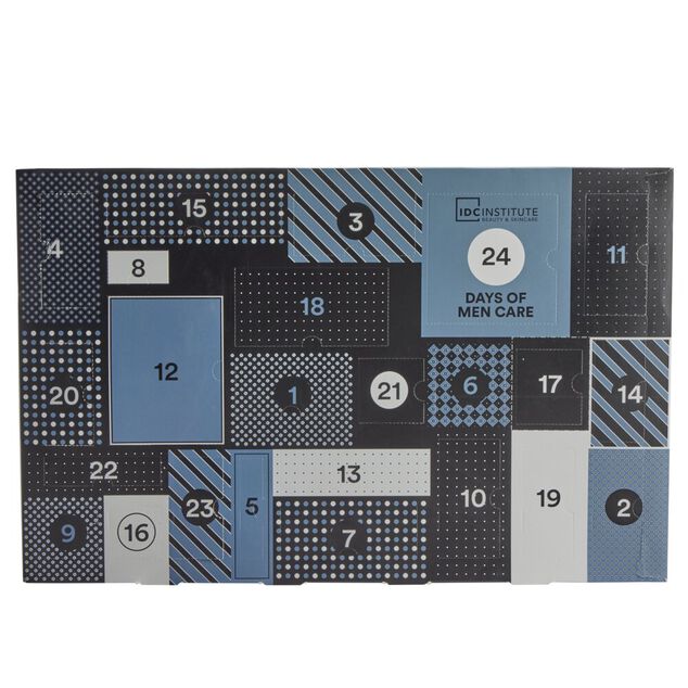 Calendrier de l'avent homme produits de beaut&eacute; 24 cases IDC Institute