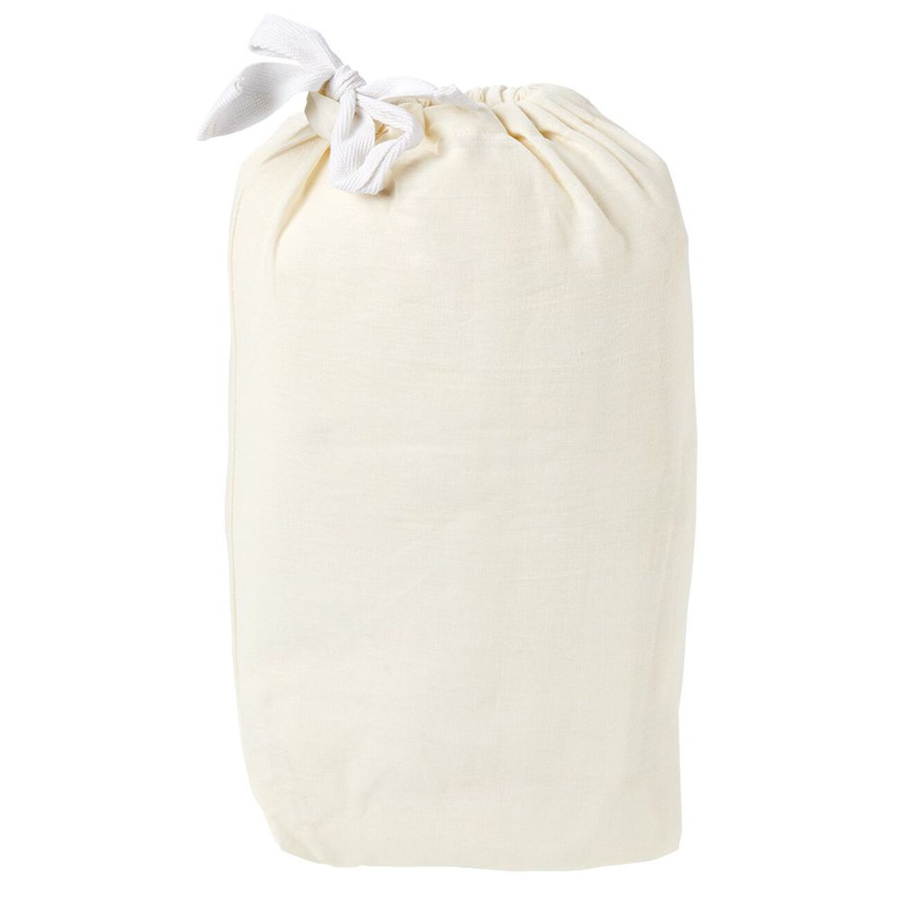 Drap housse en coton pour lit 1 personne Lina - Gris souris - 90 x 190 cm