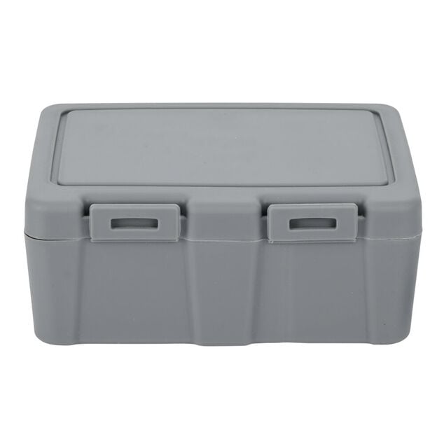 Lunch box à 2 compartiments - Boîte alimentaire en plastique gris 1L