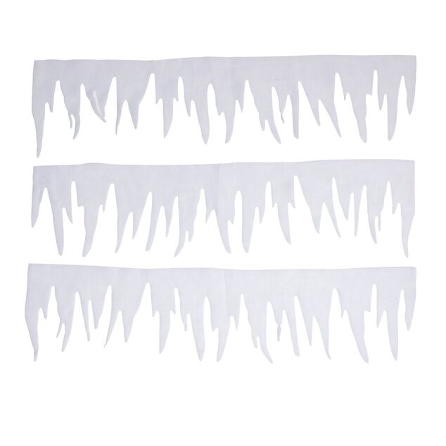 Bordure de fen&ecirc;tre blanc No&euml;l en feutrine