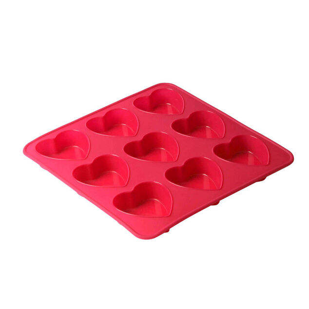 Moule silicone rose 9 mini coeurs