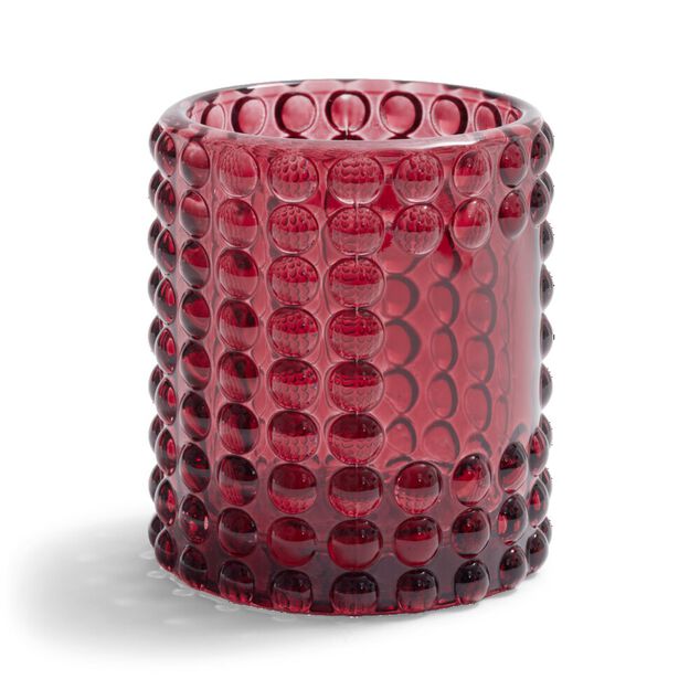 Bougeoir bubble rose fonc&eacute; &Oslash;7,8cm