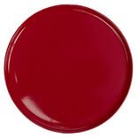 Assiette ronde plate Nordic porcelaine rouge Ø28cm