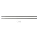 Tringle de vitrage Extensible 80-110 cm m&eacute;tal blanc x2