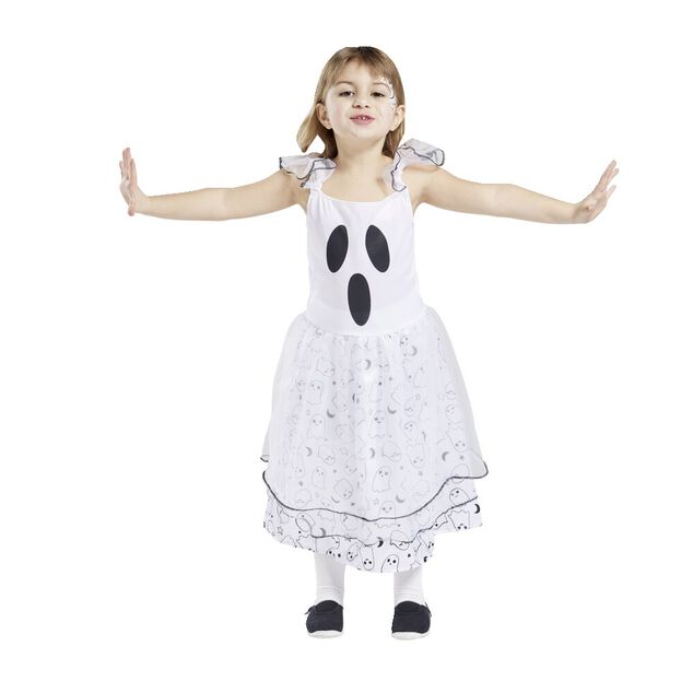 D&eacute;guisement enfant Halloween fant&ocirc;me robe 3/4ans