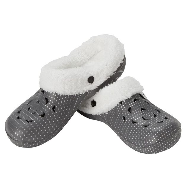 Sabots Hipps fourr&eacute; femme 38/39 gris