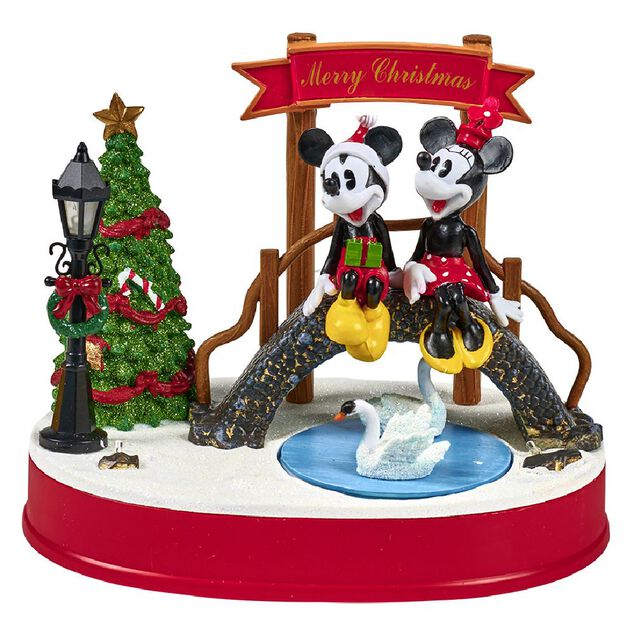 Scène de Noël Disney lumineuse animée et musicale