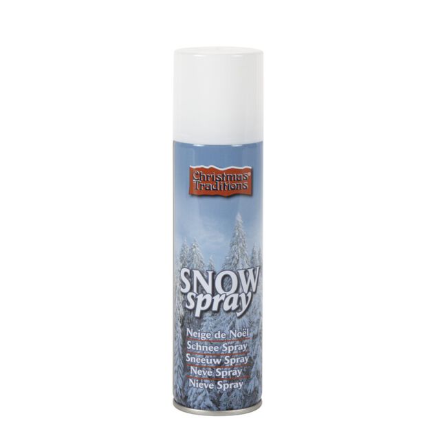 Bombe neige artificielle avec 8  pochoirs 150ml