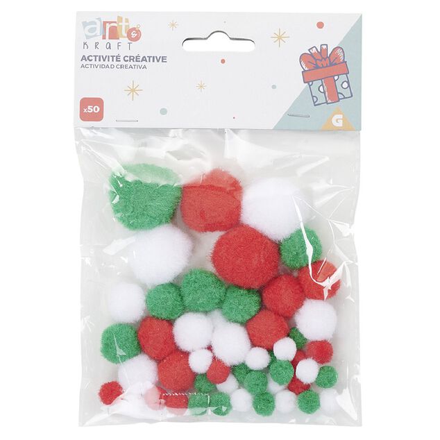Pompon d&eacute;coratif x 50