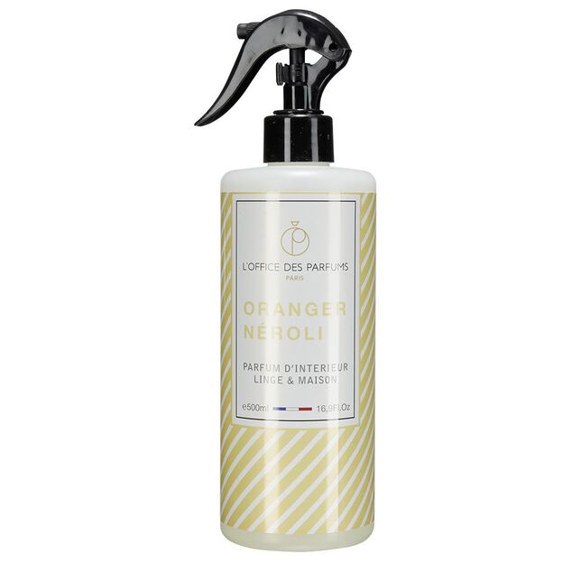 Parfum d'int&eacute;rieur linge et maison senteur Oranger N&eacute;roli 500 ml