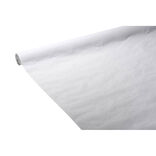 Nappe en papier gaufr&eacute; uni blanc 25 m