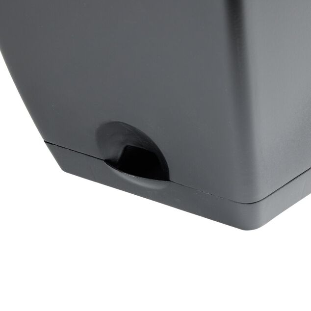 Jardini&egrave;re balcon x3 mod&egrave;le Symphonie 6L plastique gris anthracite