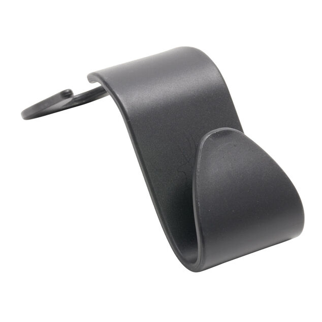 Crochet rangement appuie-tête noir H10cm (2 pièces)