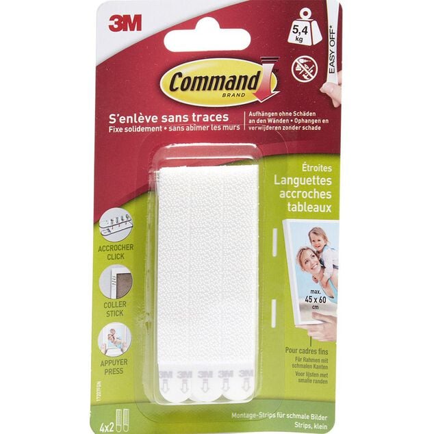 Languettes de fixation support jusqu'&agrave; 5,4kg