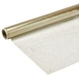 Toile cirée cristal doré 140 cm