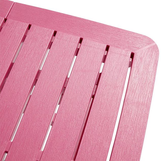 Table pliante Relax plastique rose 79x72xH70cm