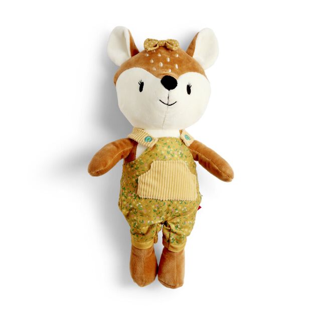 Peluche renard sac &agrave; dos 14x14xH24cm
