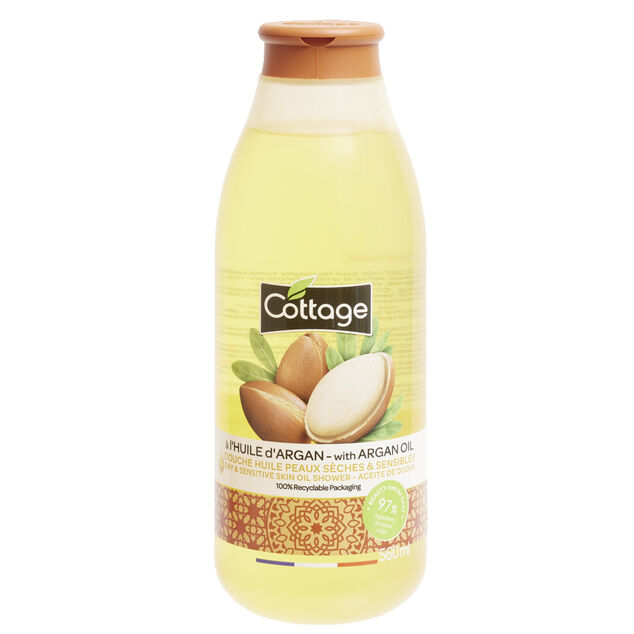 Gel douche Cottage huile argan extra nourrissante 560ml