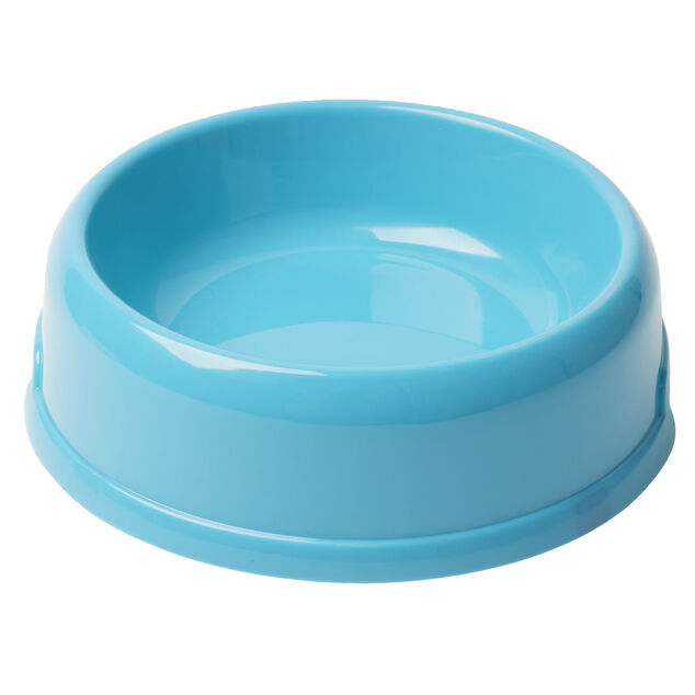 Gamelle pour chien ou chat ronde plastique rouge Ø21,5xH6,5cm