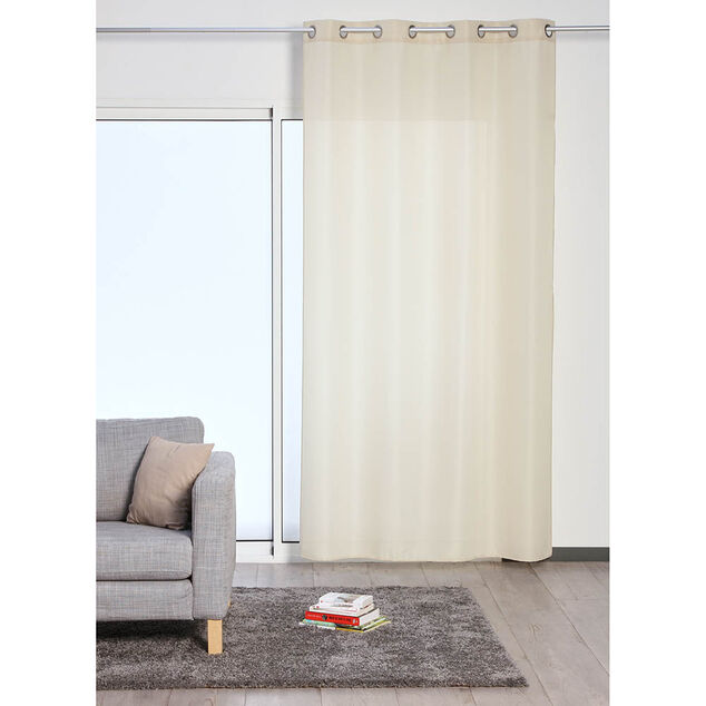 Rideau 8 oeillets beige