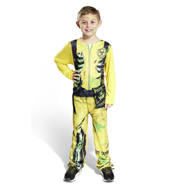 D&eacute;guisement enfant Halloween zombie radioactif 7/10 ans